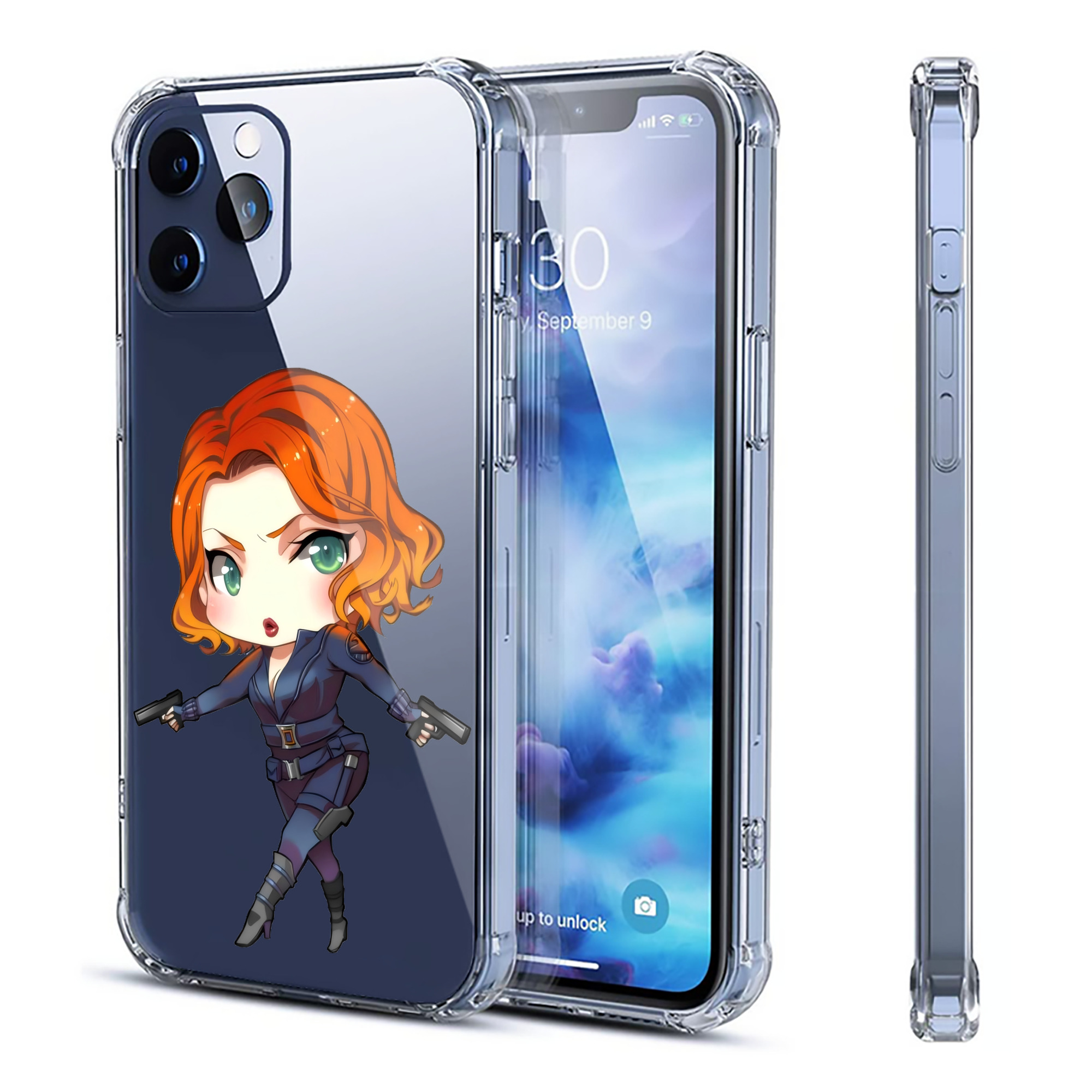 （画像用） アベンジャーズ The Avengers 【iPhone 12シリーズ対応】透明スマホケース（クリアソフトケース）